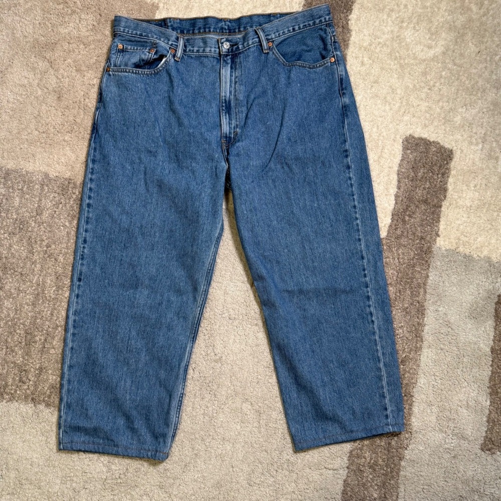 Levis 550 Relaxed Fit Jeans Mens 42x24 Blue Denim Medium Wash 100% Cotton 765